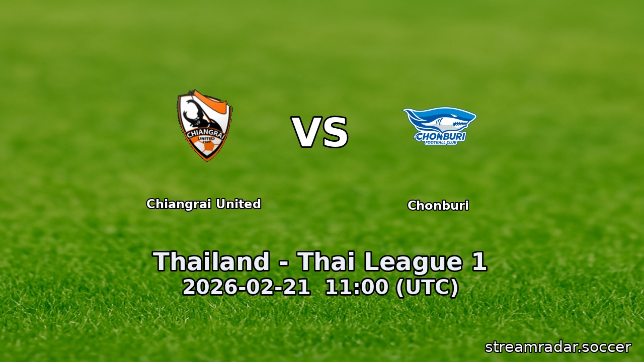Chiangrai United vs Chonburi