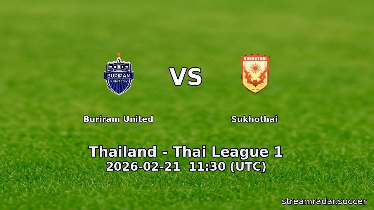 Buriram United vs Sukhothai