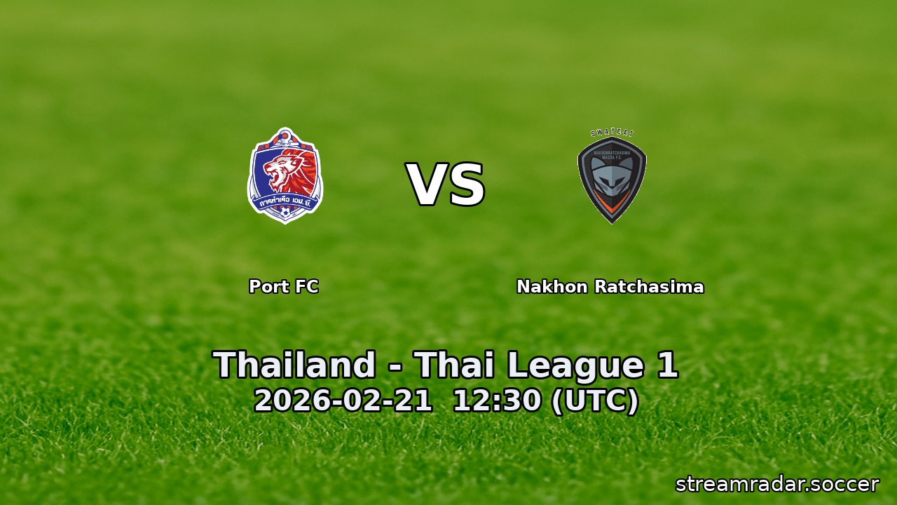Port FC vs Nakhon Ratchasima