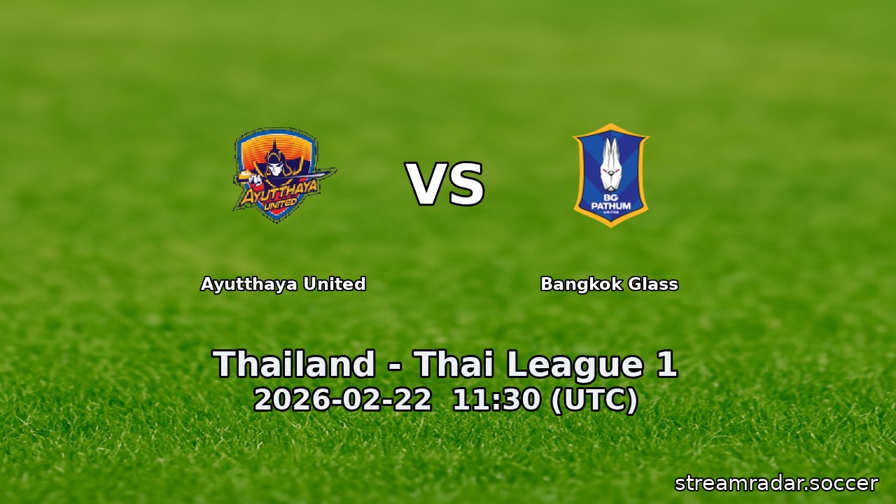 Ayutthaya United vs Bangkok Glass