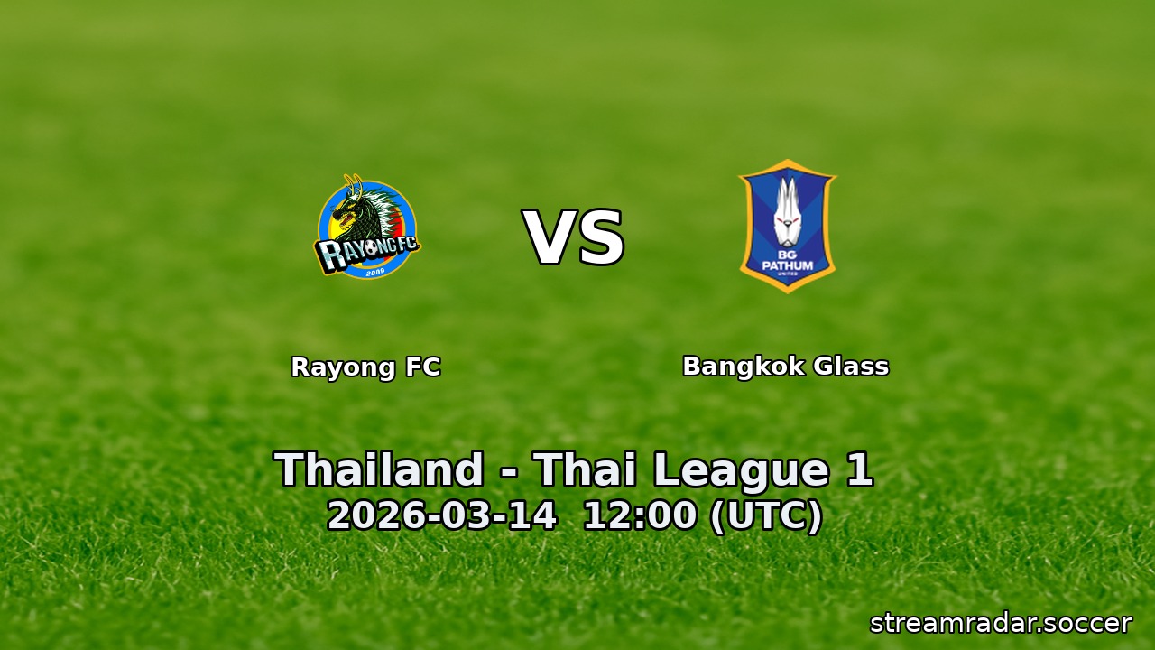 Rayong FC vs Bangkok Glass