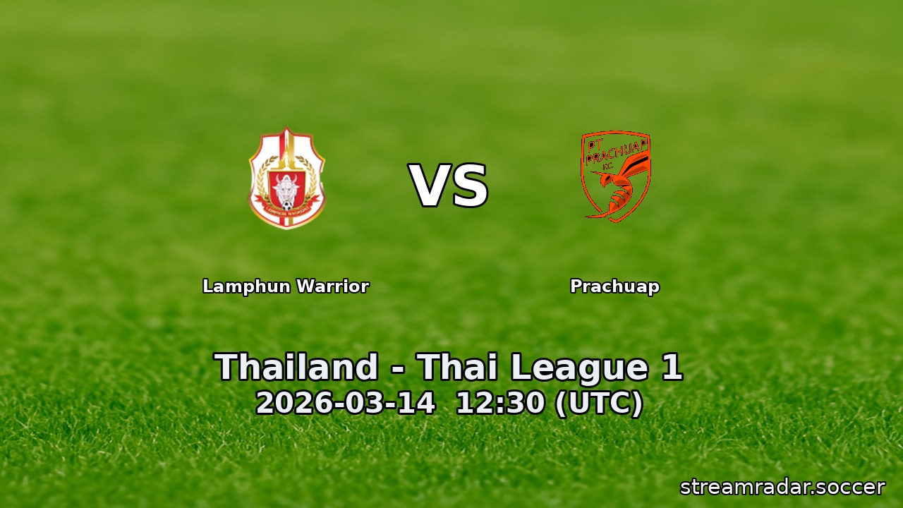 Lamphun Warrior vs Prachuap