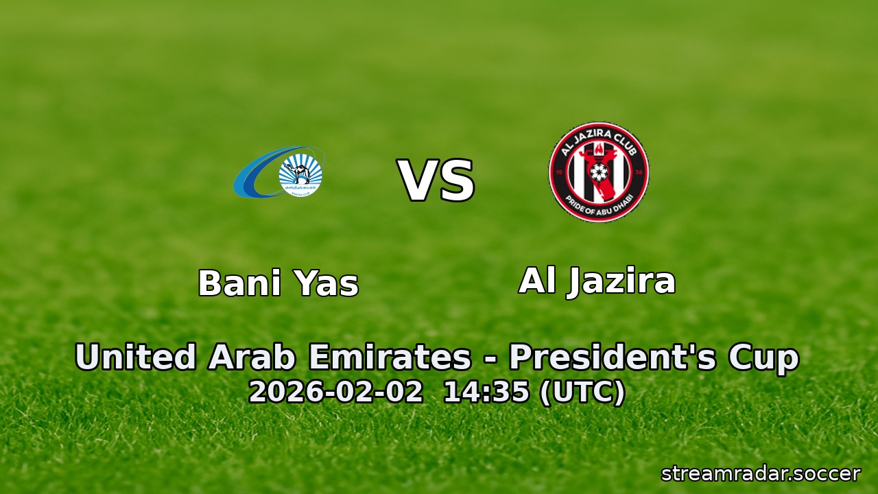 Bani Yas vs Al Jazira