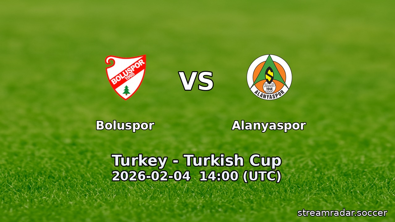 Boluspor vs Alanyaspor