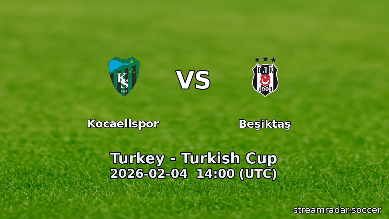 Kocaelispor vs Beşiktaş