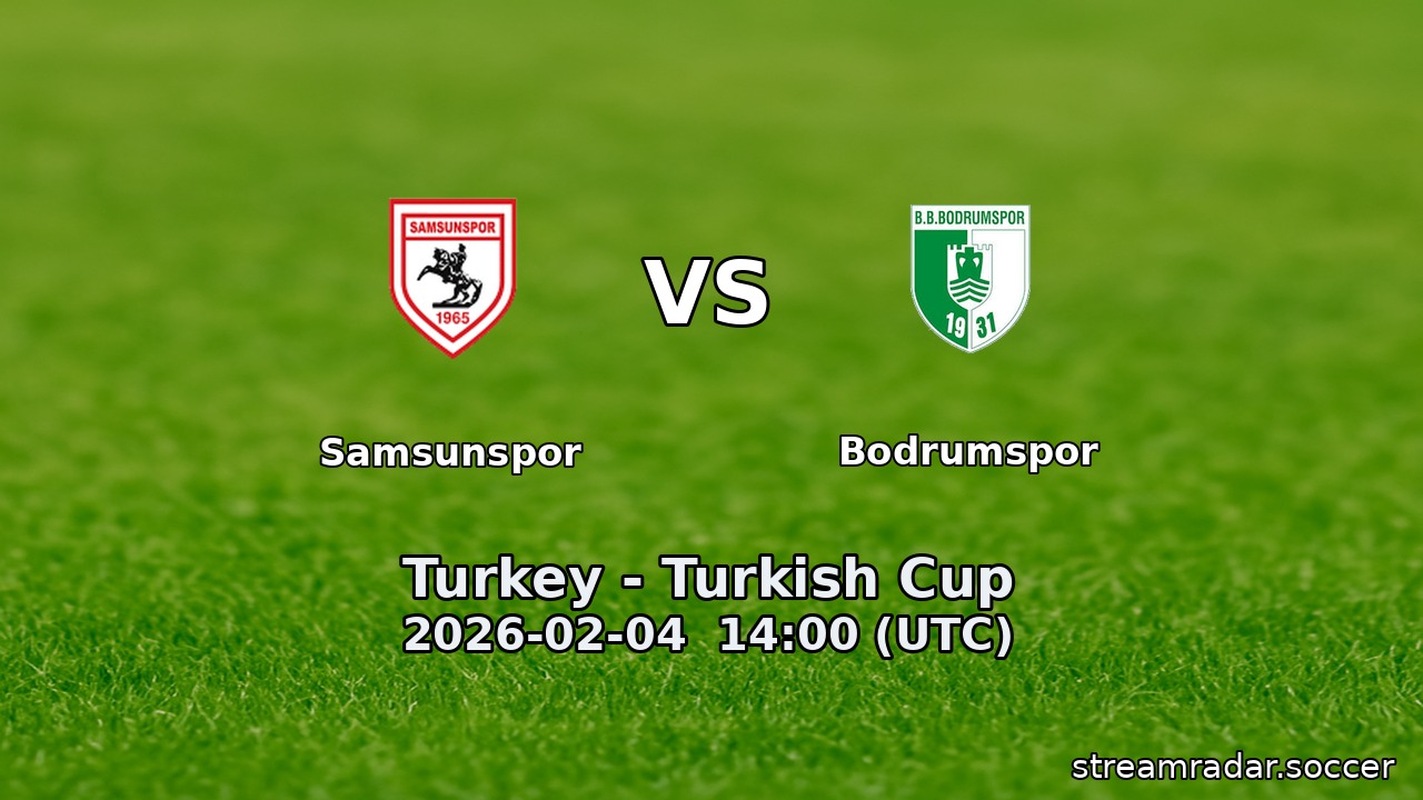 Samsunspor vs Bodrumspor