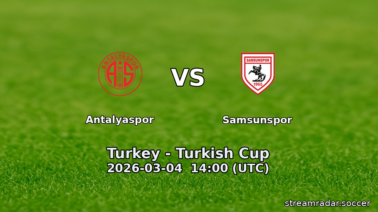 Antalyaspor vs Samsunspor