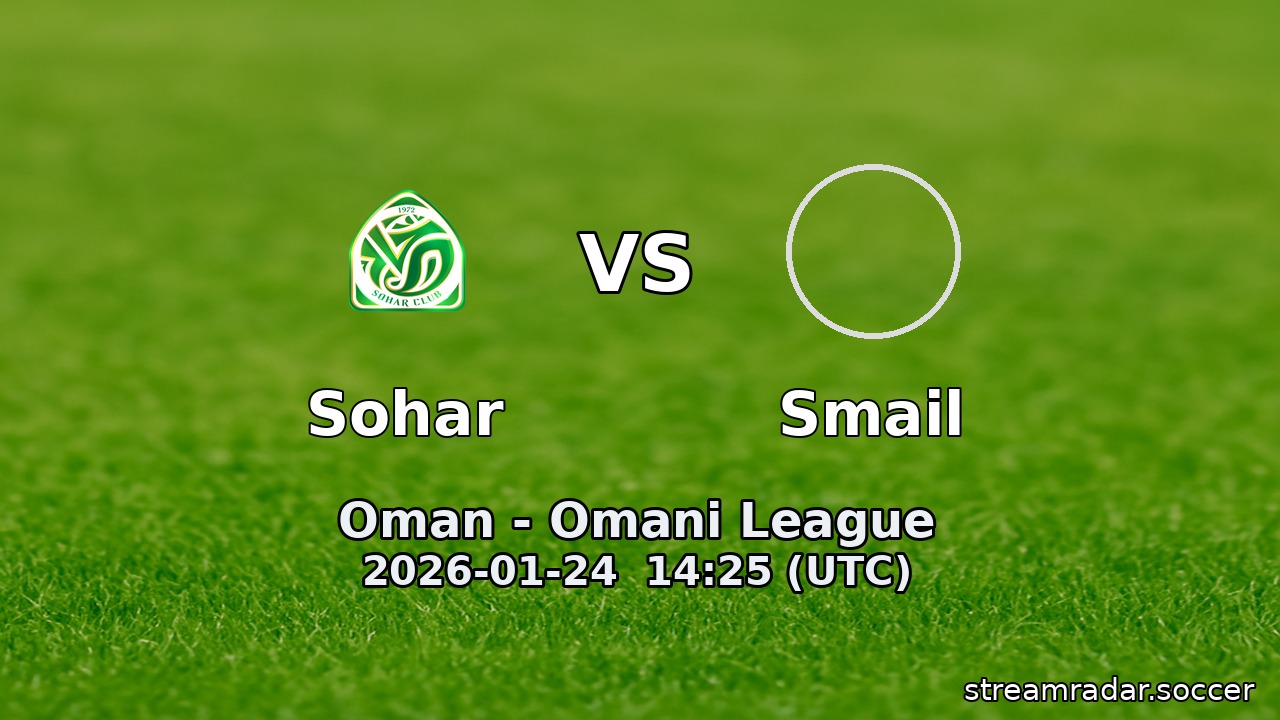 Sohar vs Smail