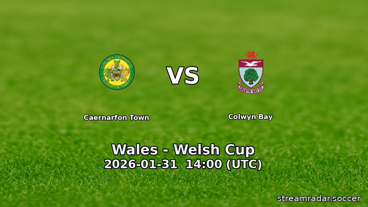 Caernarfon Town vs Colwyn Bay