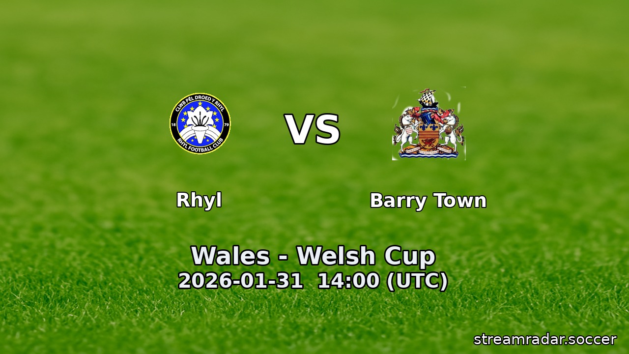Rhyl vs Barry Town