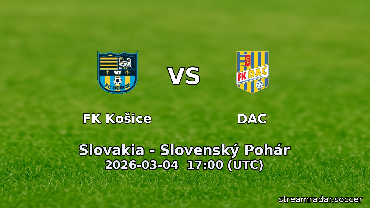 FK Košice vs DAC