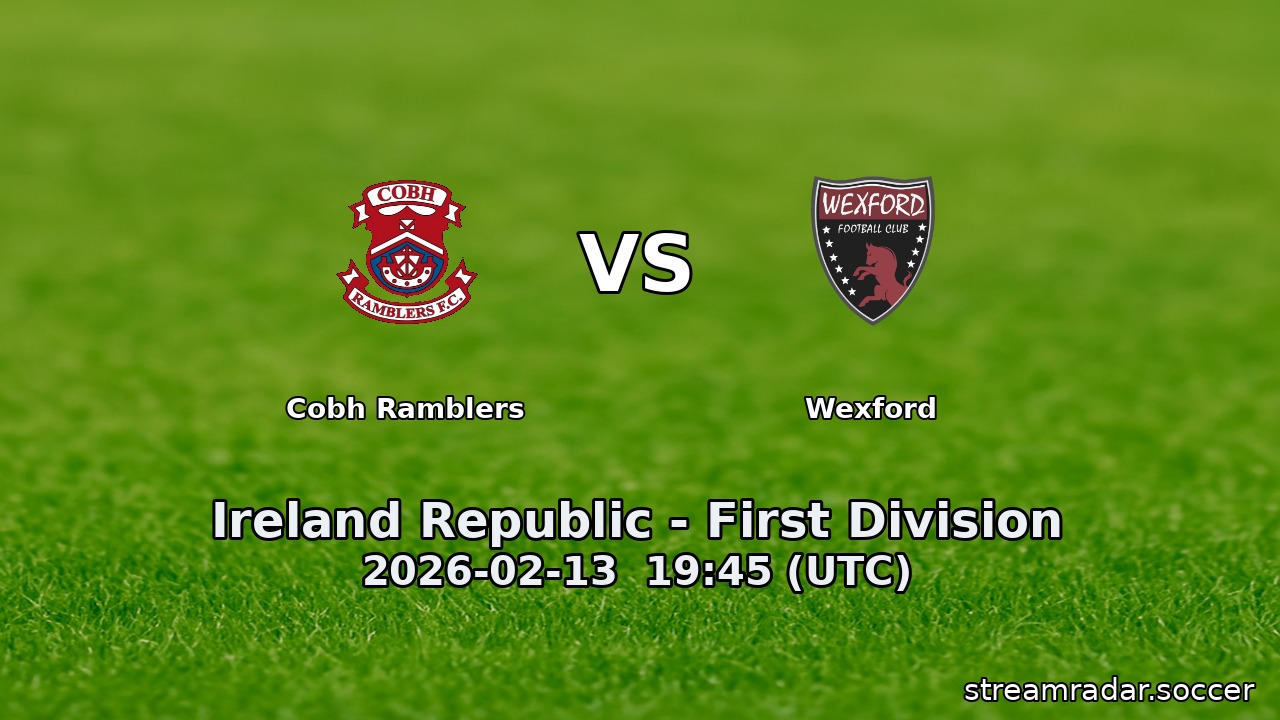 Cobh Ramblers vs Wexford