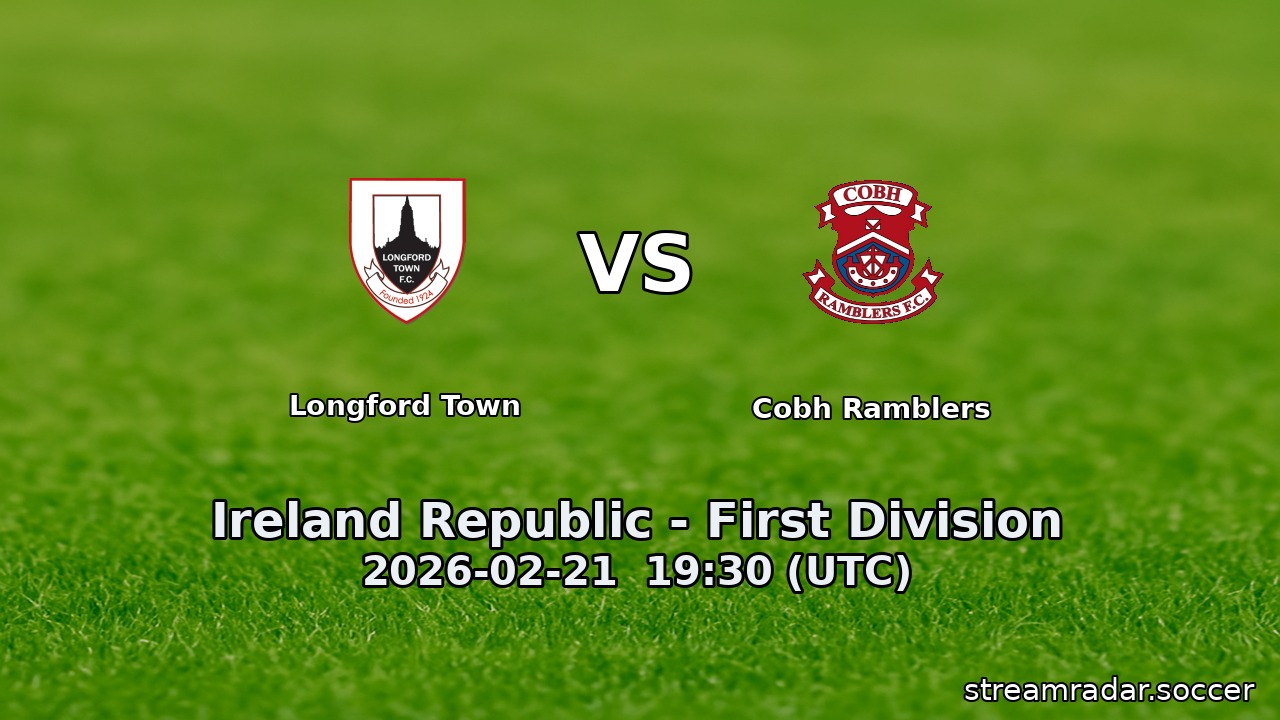Longford Town vs Cobh Ramblers