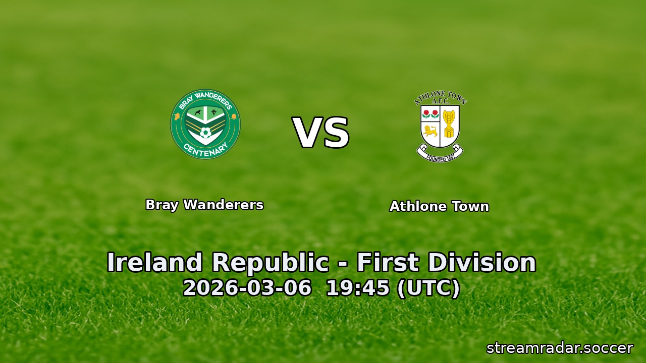 Bray Wanderers vs Athlone Town