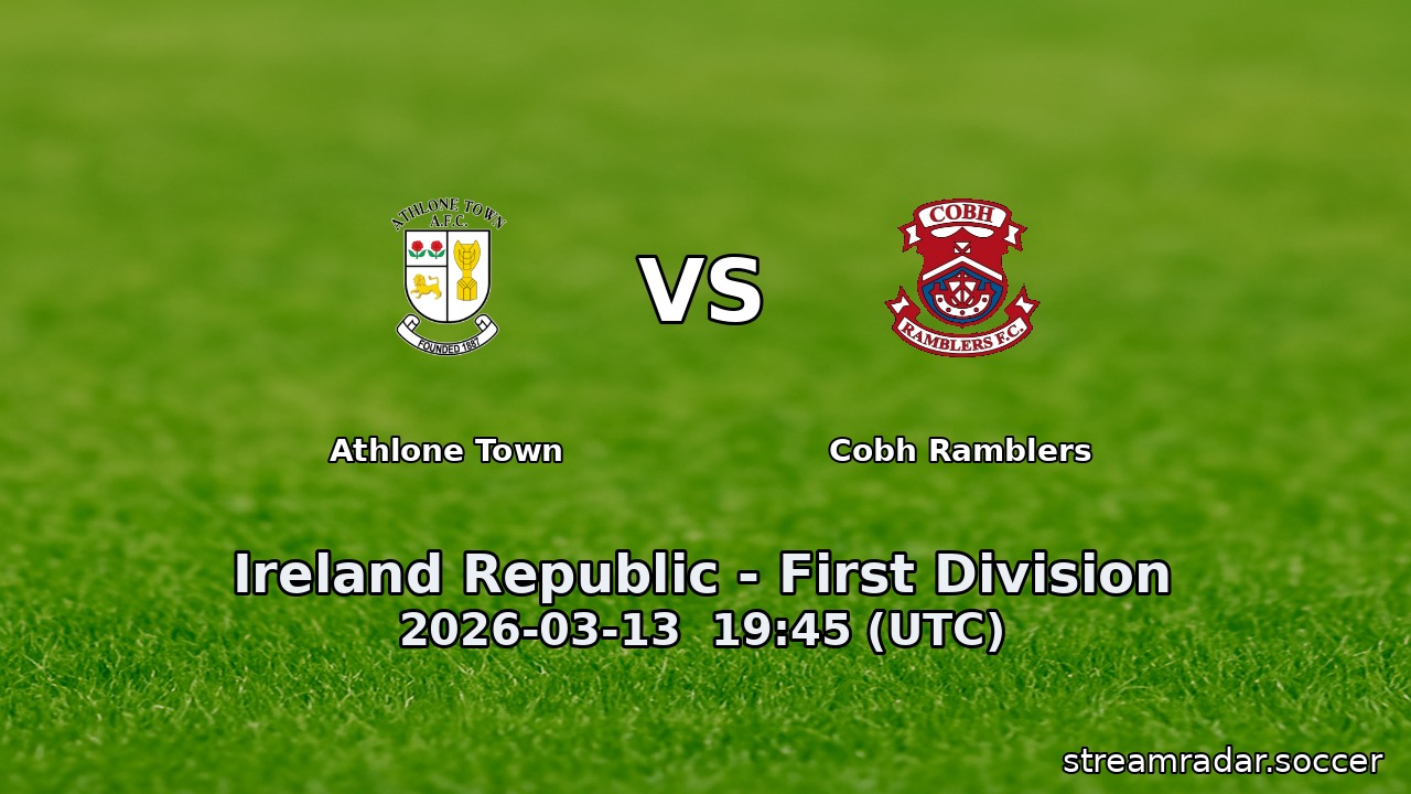 Athlone Town vs Cobh Ramblers
