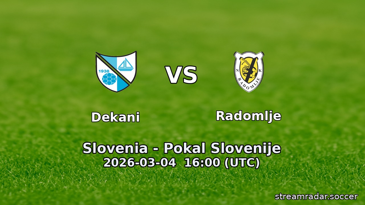 Dekani vs Radomlje