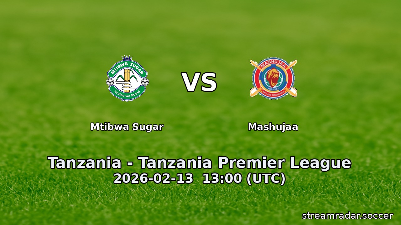 Mtibwa Sugar vs Mashujaa