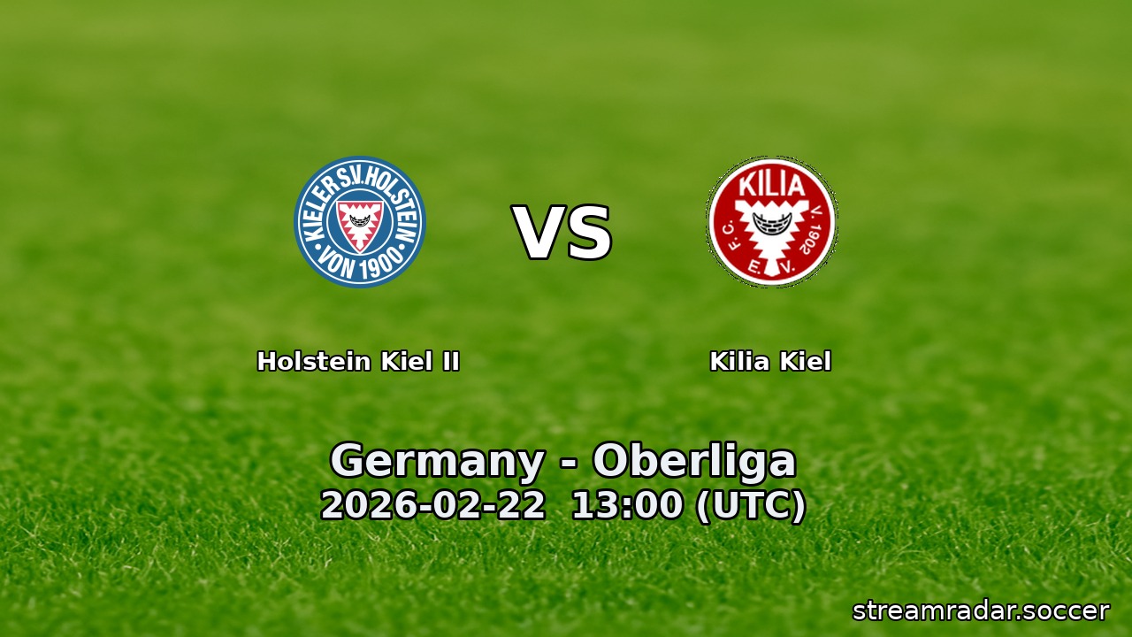Holstein Kiel II vs Kilia Kiel