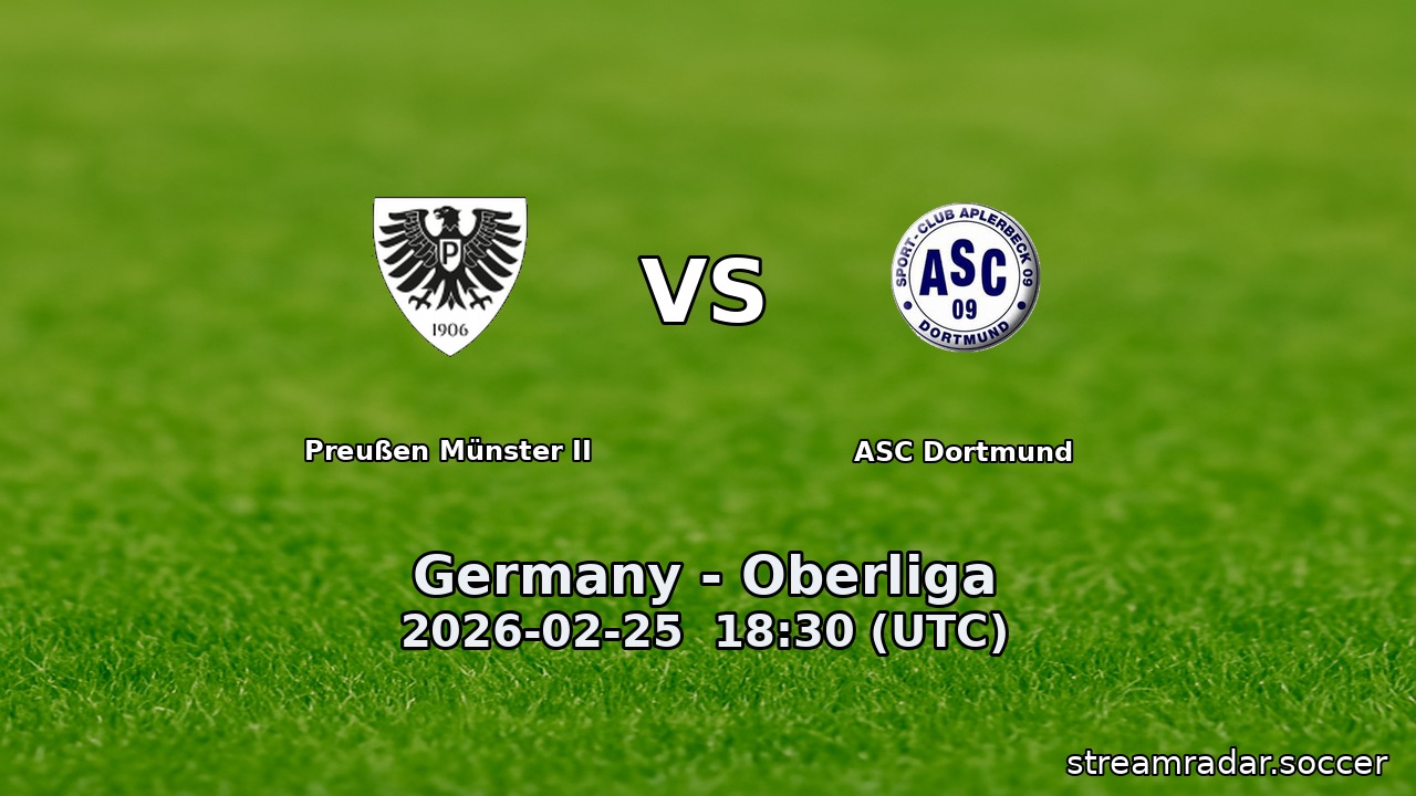 Preußen Münster II vs ASC Dortmund