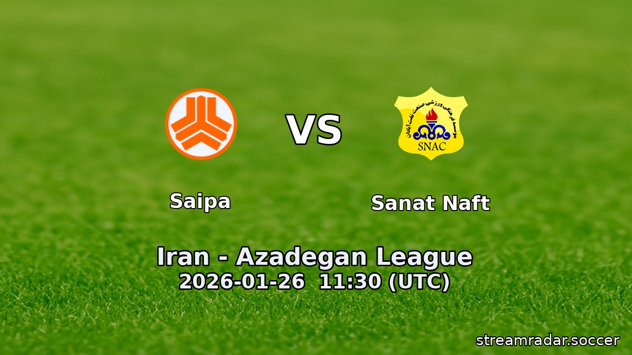 Saipa vs Sanat Naft