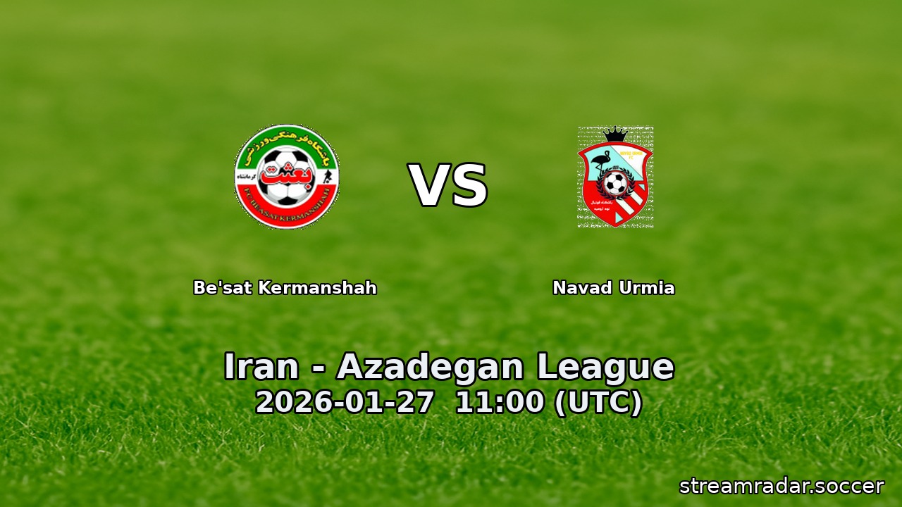 Be'sat Kermanshah vs Navad Urmia