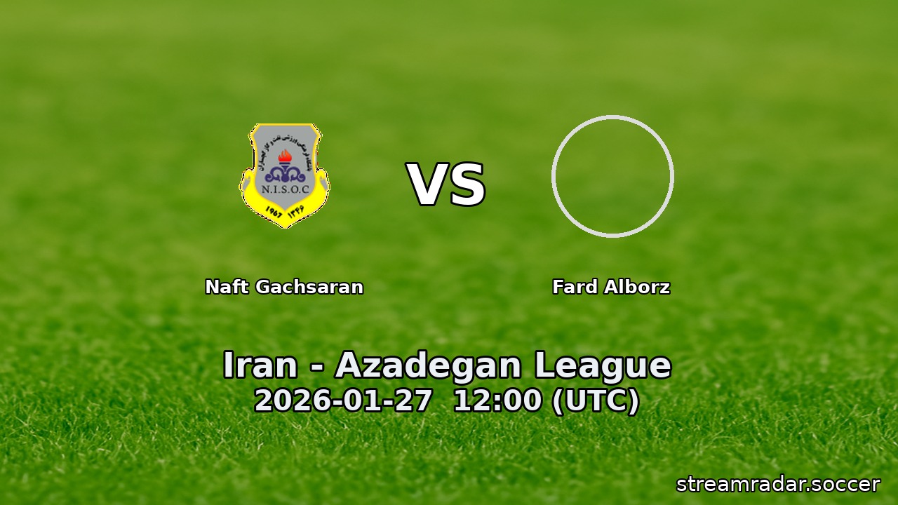 Naft Gachsaran vs Fard Alborz