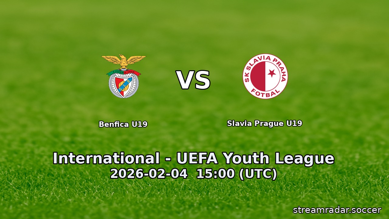 Benfica U19 vs Slavia Prague U19