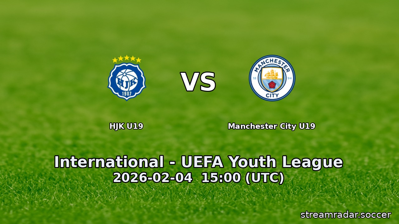 HJK U19 vs Manchester City U19