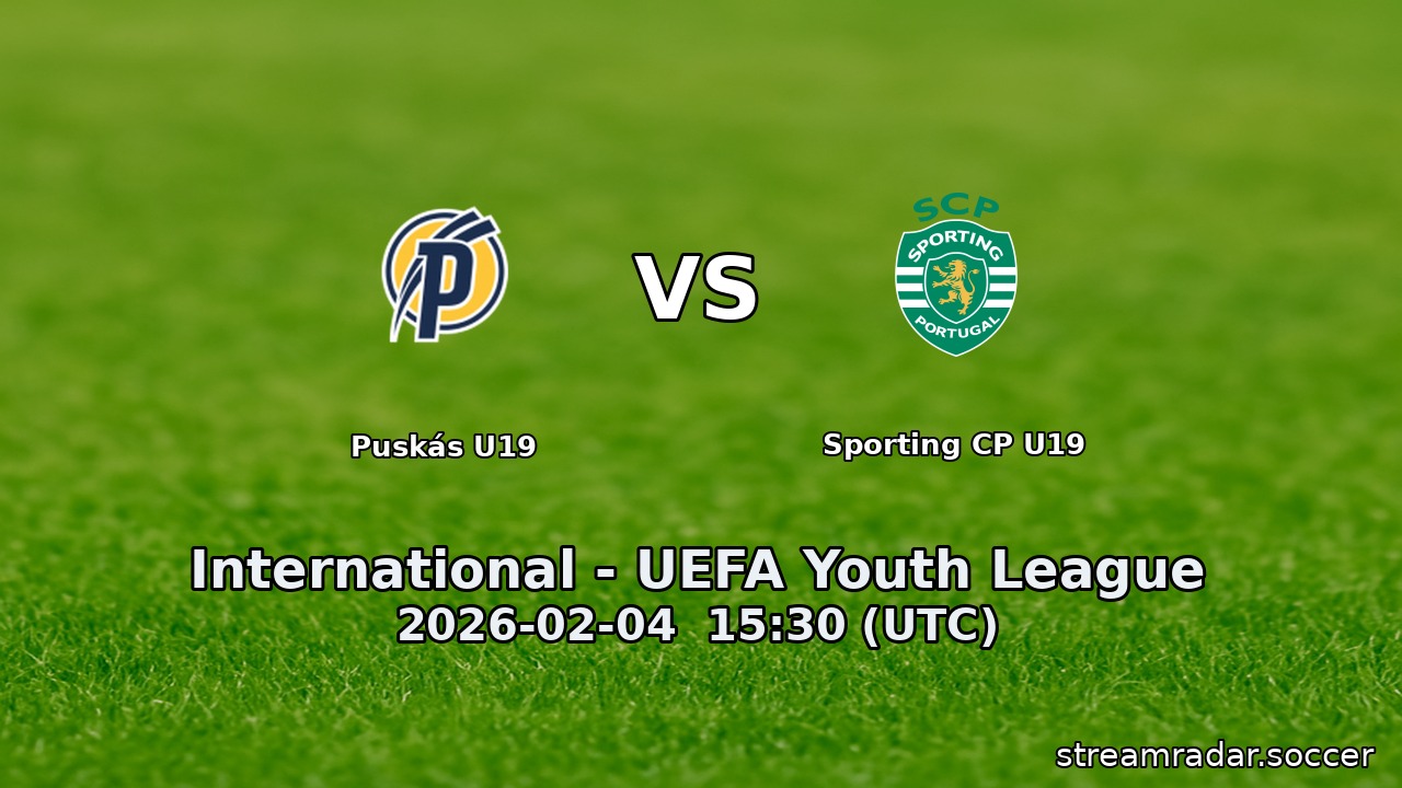 Puskás U19 vs Sporting CP U19