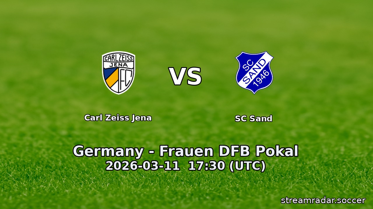 Carl Zeiss Jena vs SC Sand