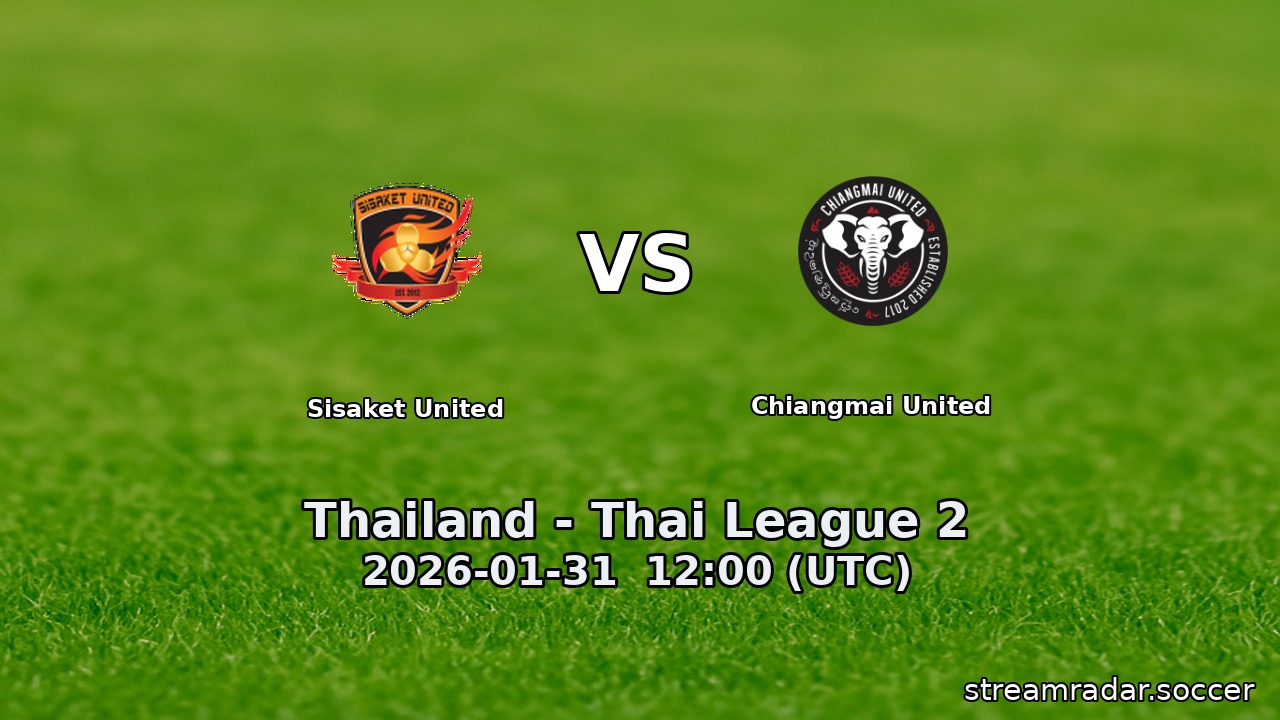 Sisaket United vs Chiangmai United