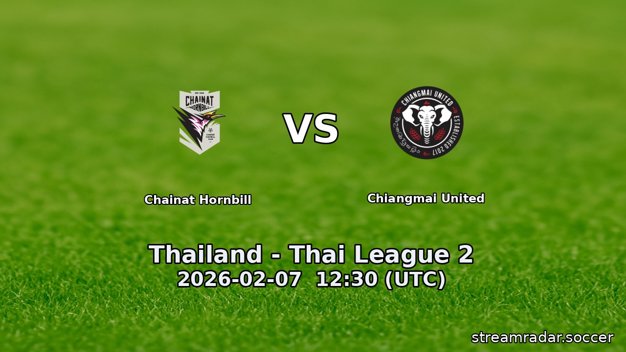 Chainat Hornbill vs Chiangmai United