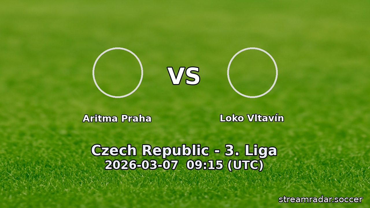 Aritma Praha vs Loko Vltavín