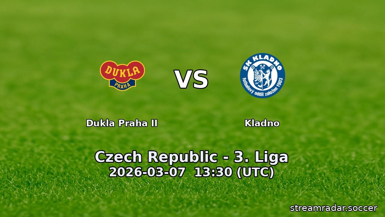 Dukla Praha II vs Kladno