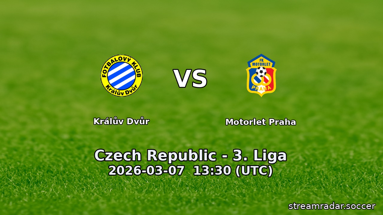 Králův Dvůr vs Motorlet Praha