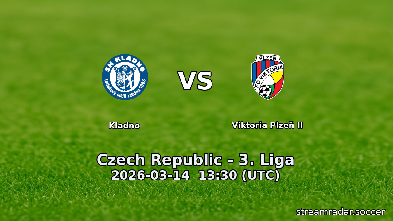 Kladno vs Viktoria Plzeň II