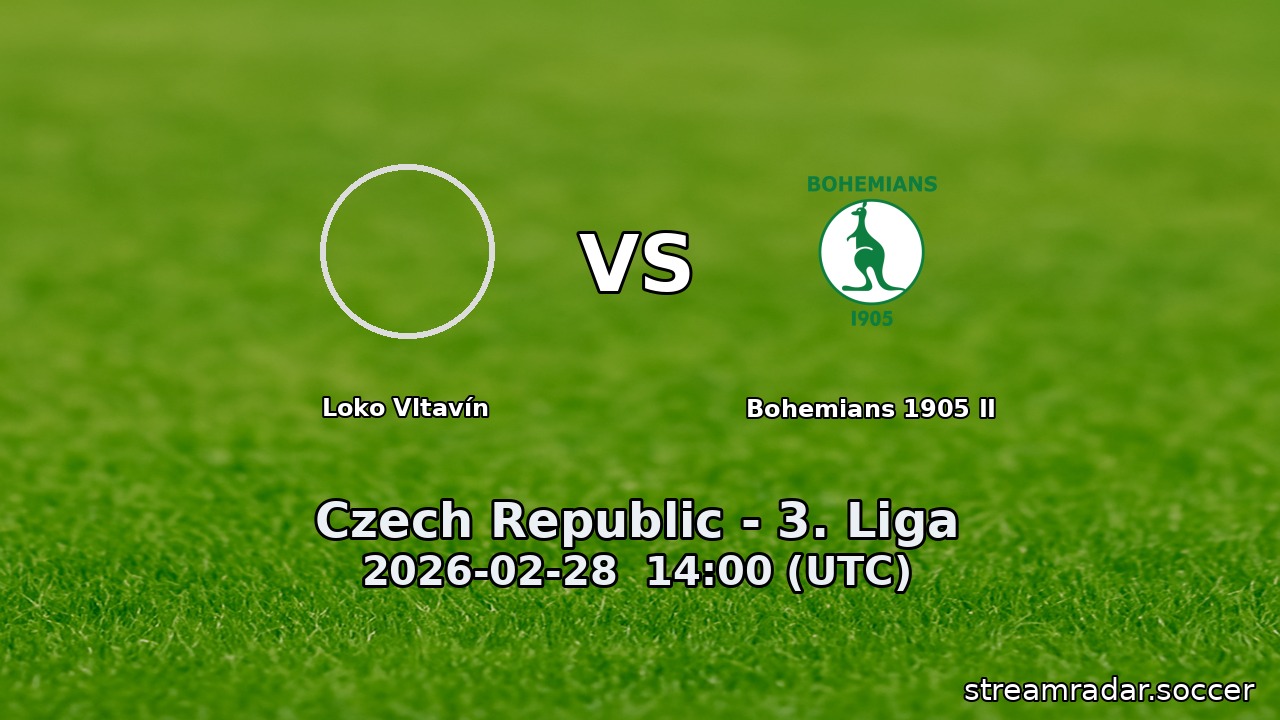 Loko Vltavín vs Bohemians 1905 II