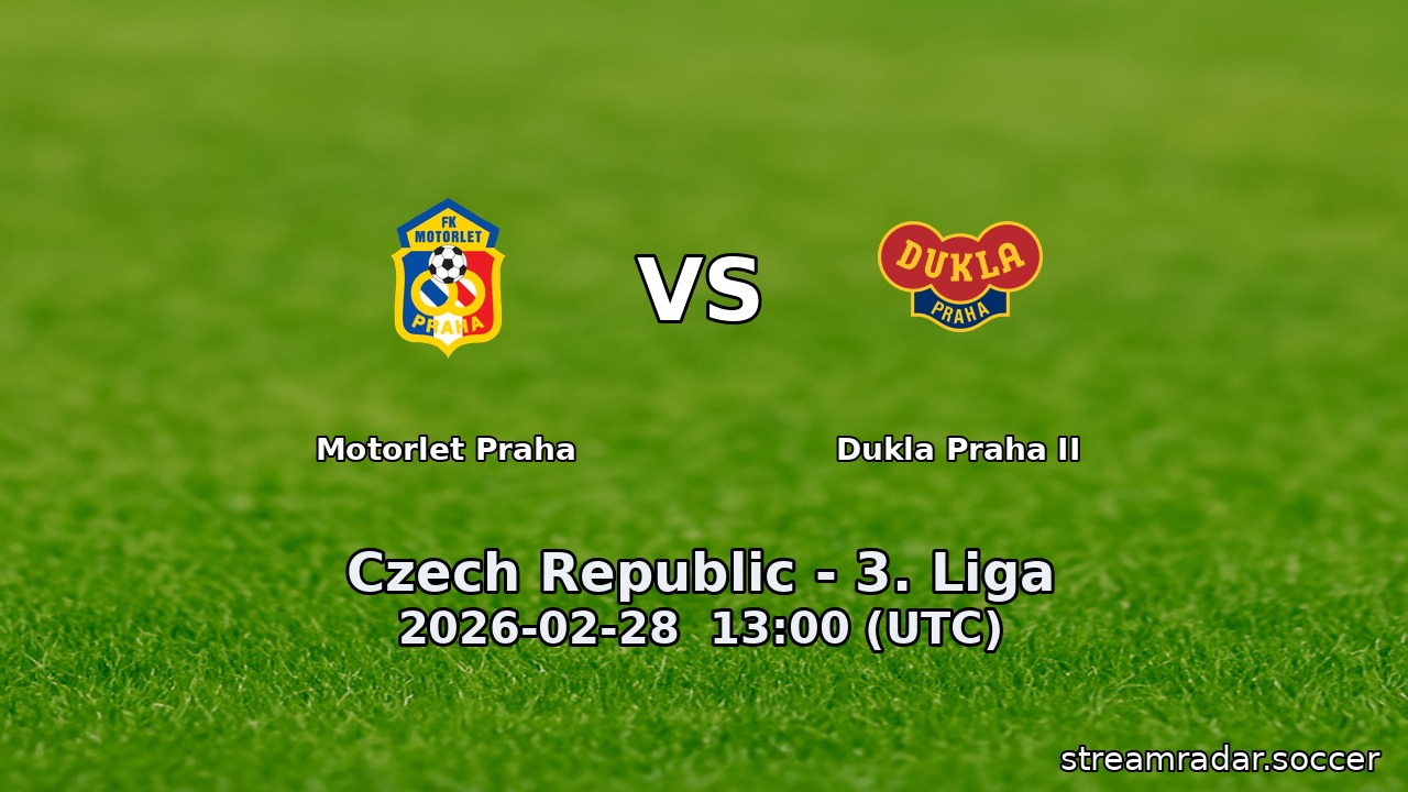 Motorlet Praha vs Dukla Praha II