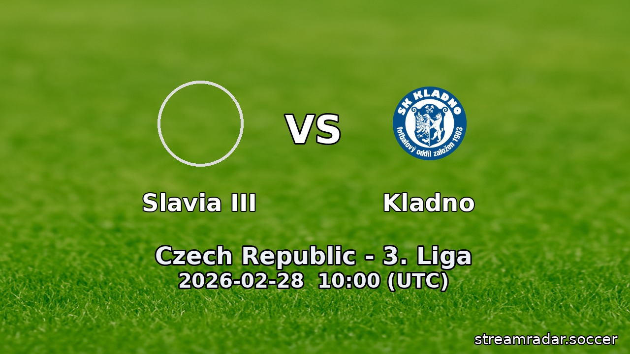 Slavia III vs Kladno