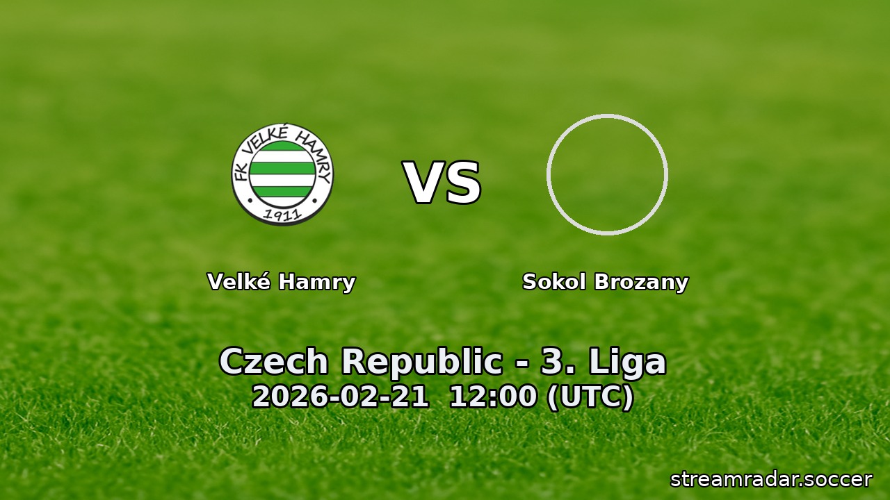 Velké Hamry vs Sokol Brozany