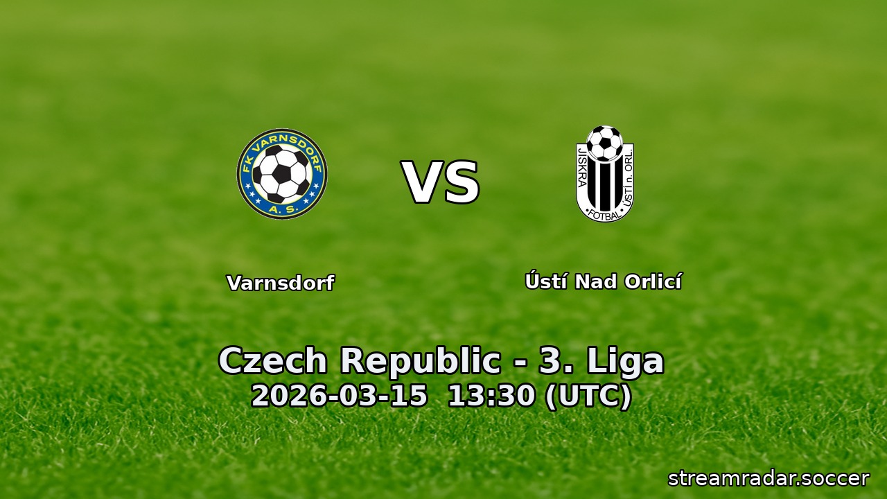 Varnsdorf vs Ústí Nad Orlicí