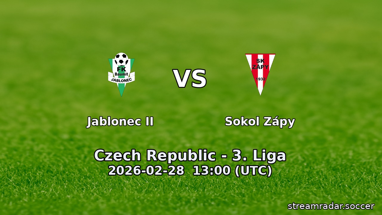 Jablonec II vs Sokol Zápy