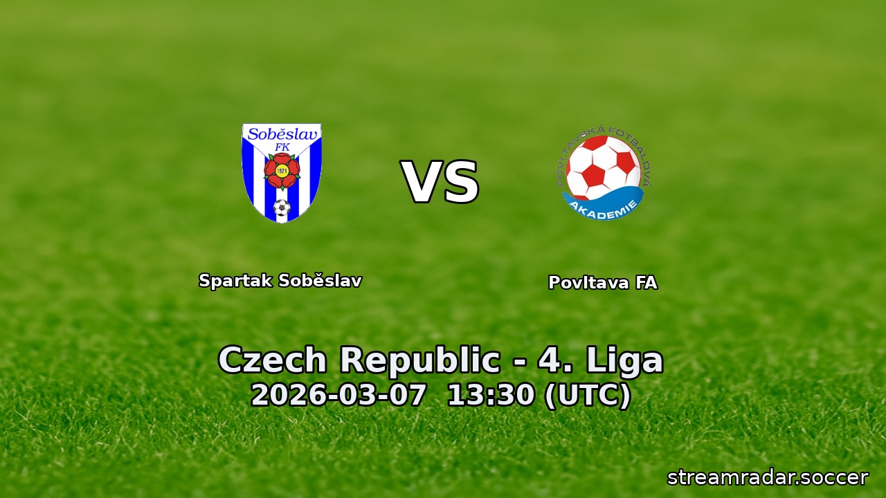 Spartak Soběslav vs Povltava FA