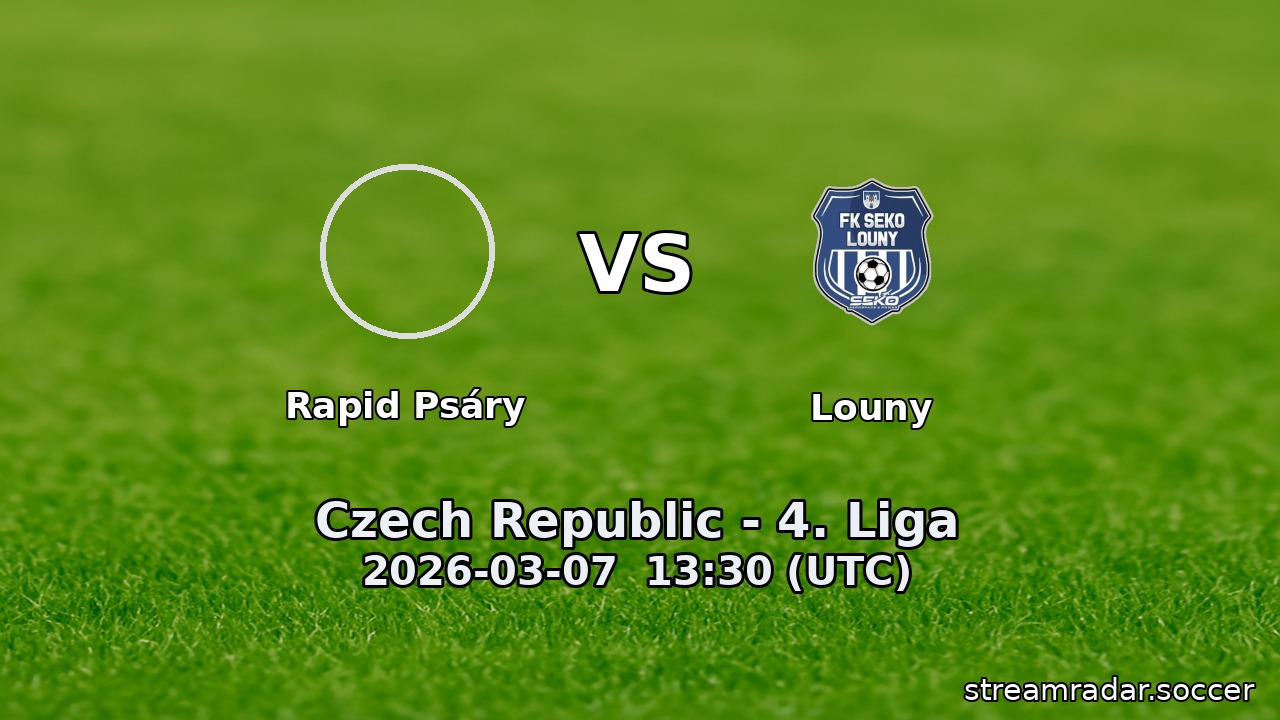 Rapid Psáry vs Louny