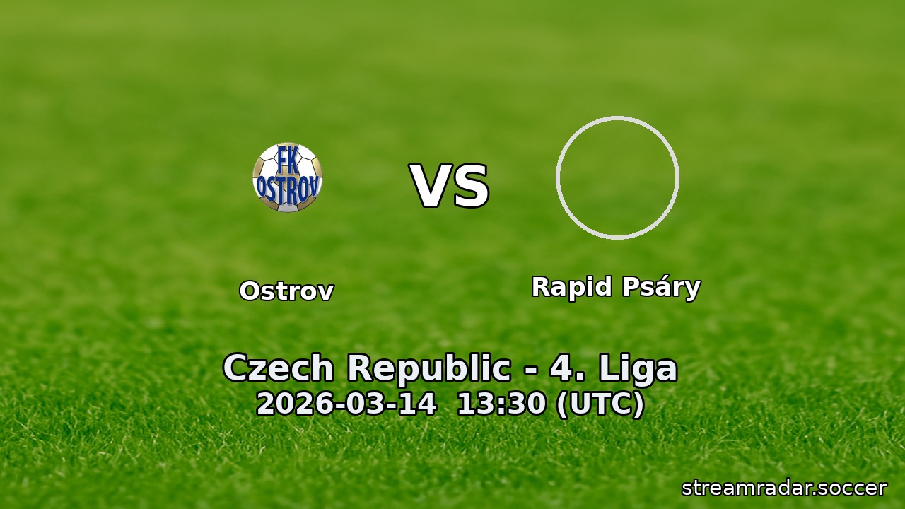 Ostrov vs Rapid Psáry