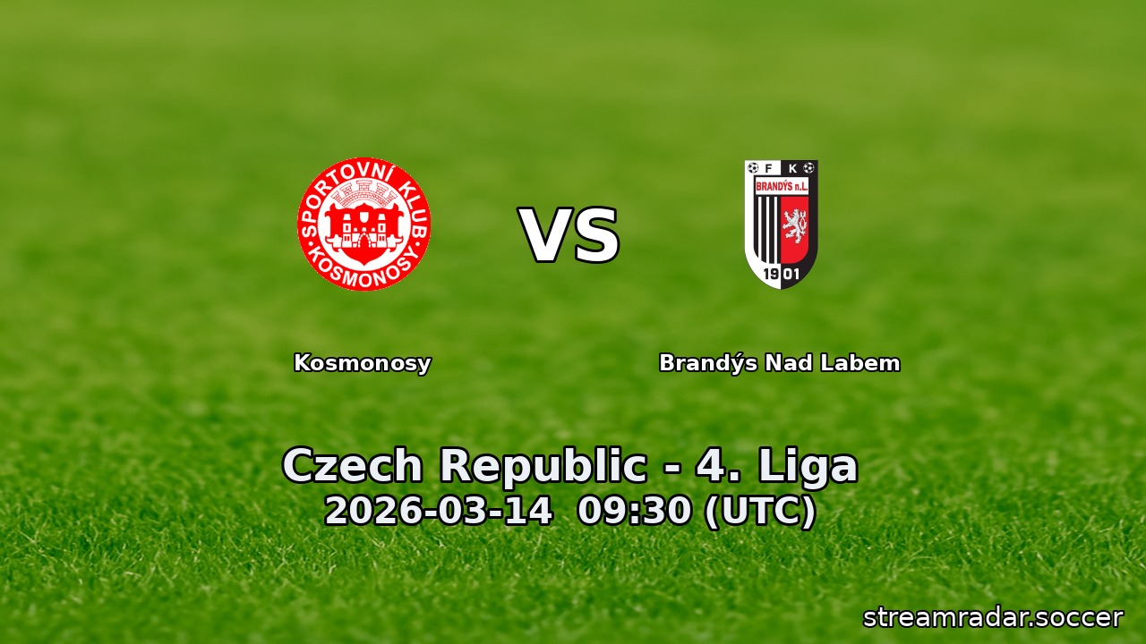 Kosmonosy vs Brandýs Nad Labem