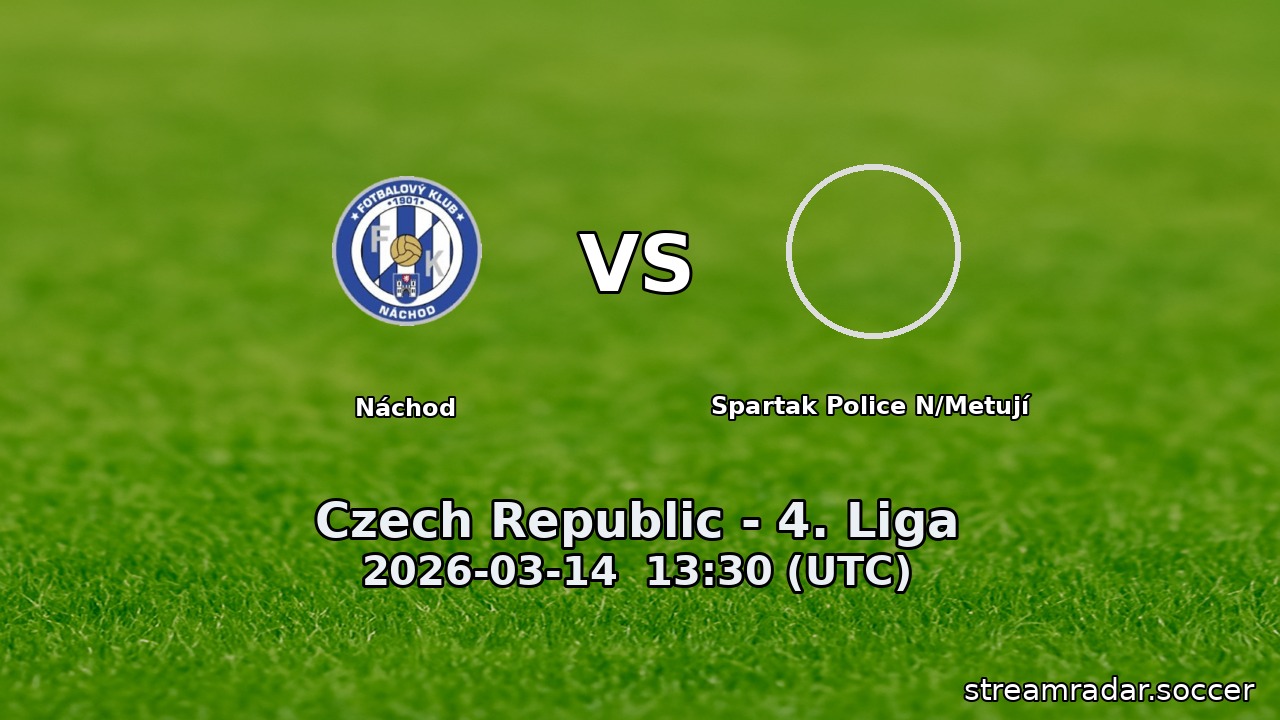 Náchod vs Spartak Police N/Metují