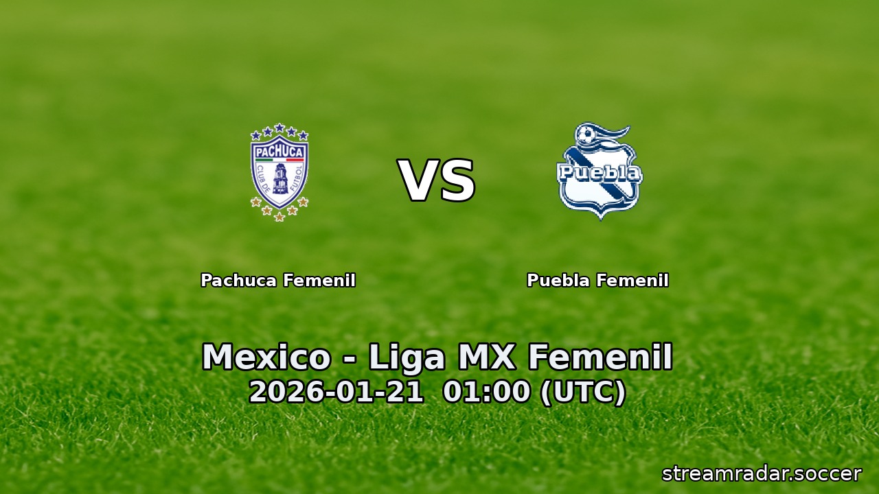 Pachuca Femenil vs Puebla Femenil