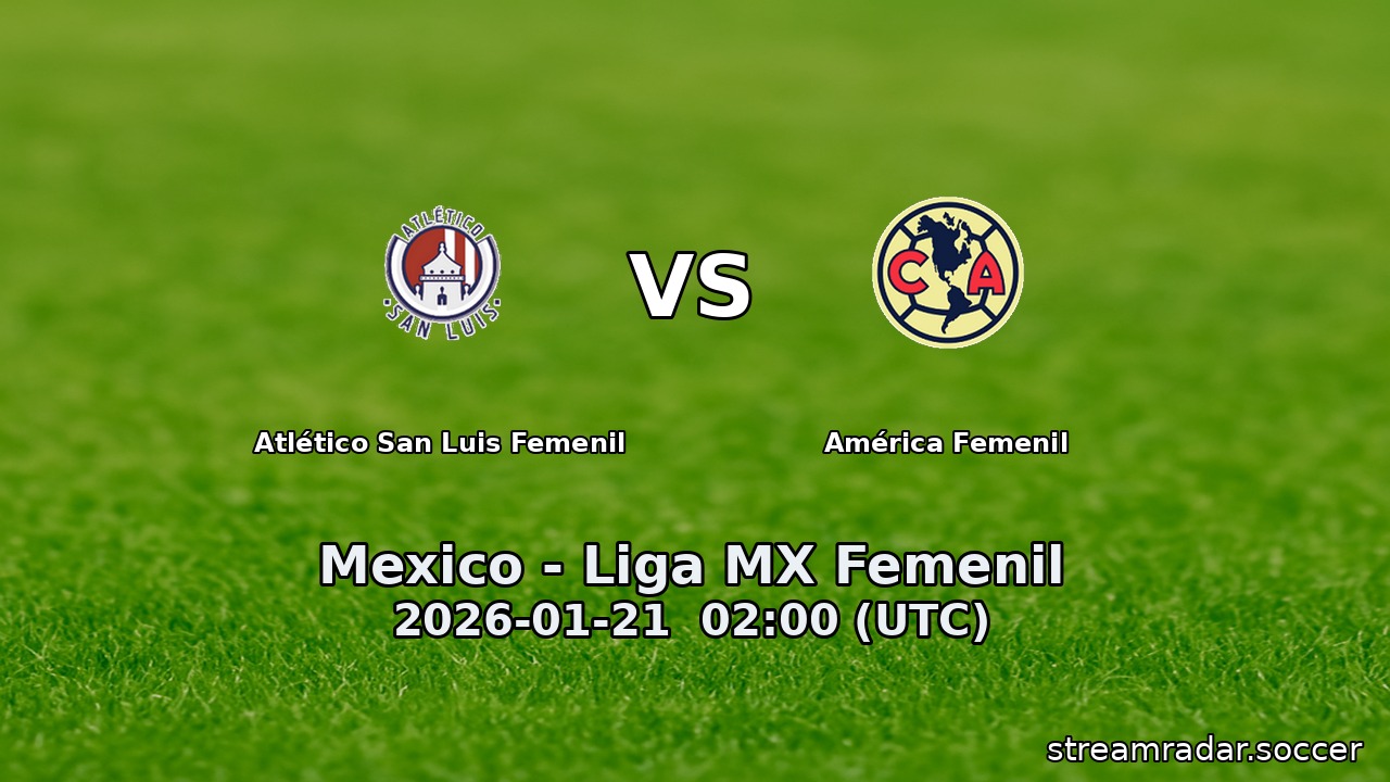 Atlético San Luis Femenil vs América Femenil