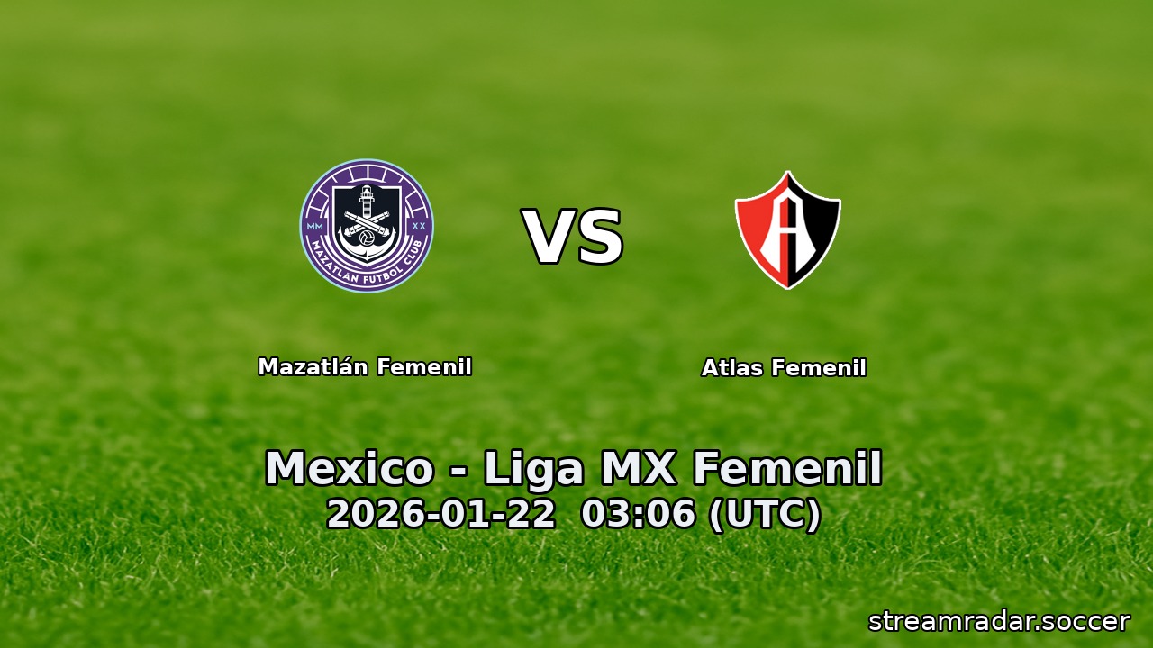 Mazatlán Femenil vs Atlas Femenil